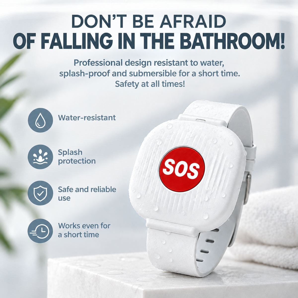 SOS Wristband with Instant Phone Alert