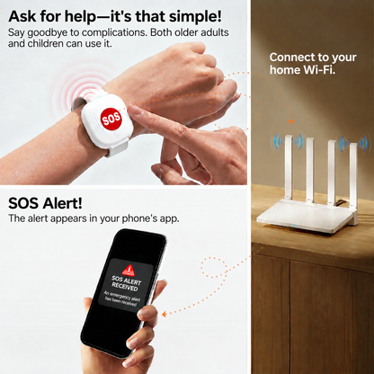 SOS Wristband with Instant Phone Alert